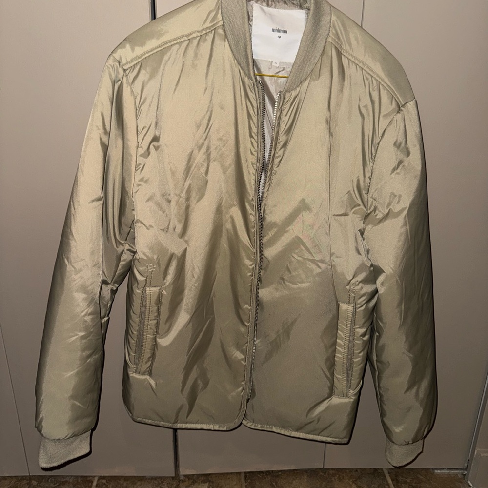 Minimum Beige Bomber Jacket
